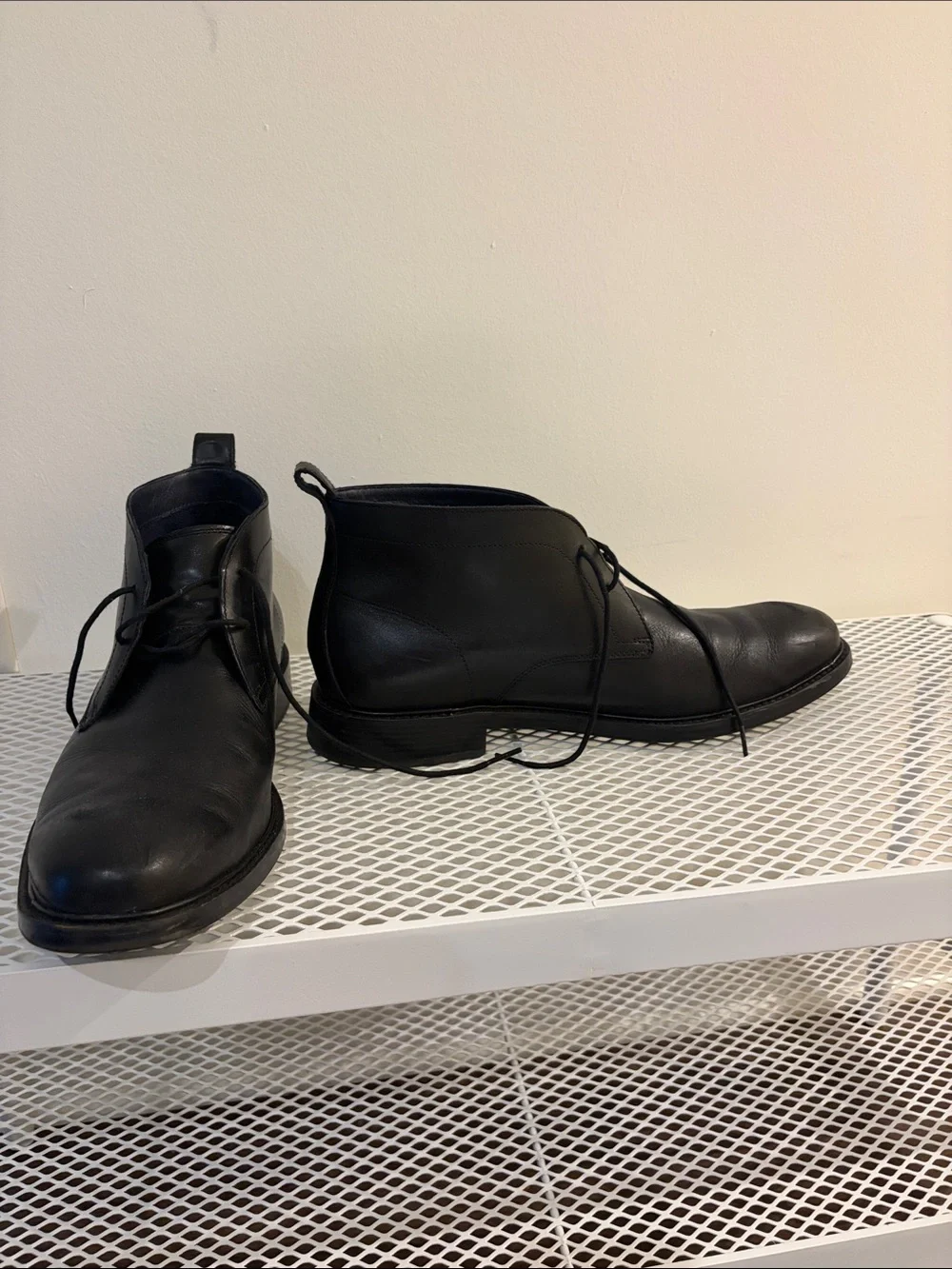 Cole Haan Black Leather Men's Chukka Boots